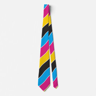 CMYK-Krawatte (gebogen) Grafikdesign/Drucker Mode Krawatte