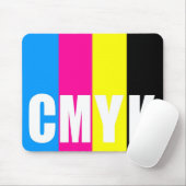 CMYK-Mauspad Mousepad (Mit Mouse)