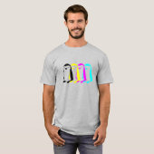 CMYK-Pinguine T-Shirt (Vorne ganz)