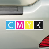CMYK pressen Farben vor Autoaufkleber (Auf Auto)