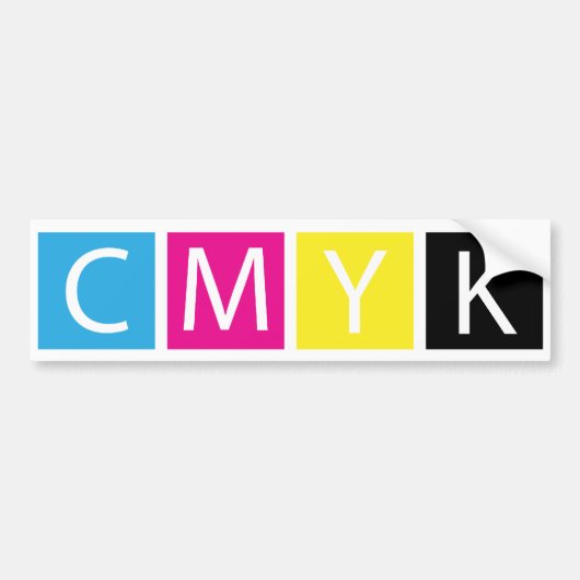 CMYK pressen Farben vor Autoaufkleber (Vorne)