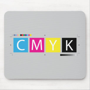 CMYK pressen Farben vor Mousepad