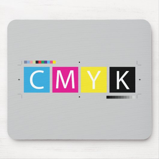 CMYK pressen Farben vor Mousepad (Vorne)