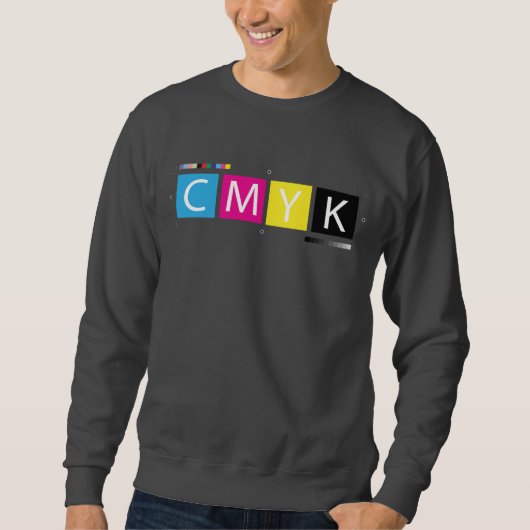 CMYK pressen Farben vor Sweatshirt (Vorderseite)