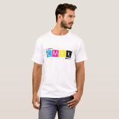 CMYK pressen Farben vor T-Shirt (Vorne ganz)