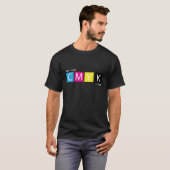 CMYK pressen Farben vor T-Shirt (Vorne ganz)