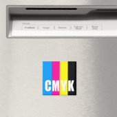 CMYK - quadratischer Magnet (In Situ (Geschirrspüler))