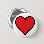 CMYK Red Heart Button (Vorne & Hinten)