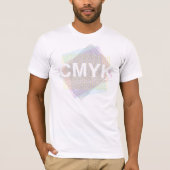 CMYK Rosetta Muster T-Shirt (Vorderseite)