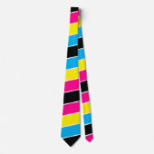 CMYK-Schlips für Drucker/Grafiker Mode Krawatte (Vorderseite)