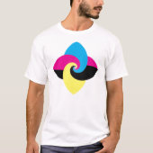CMYK-Schmetterling T-Shirt (Vorderseite)