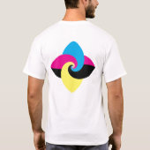 CMYK-Schmetterling T-Shirt (Rückseite)