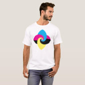 CMYK-Schmetterling T-Shirt (Vorne ganz)