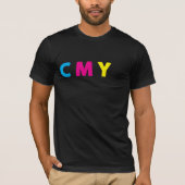 CMYK Shirt - lustiger schwarzer Text (Vorderseite)