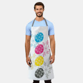 CMYK Snowflakes Schürze (Getragen)