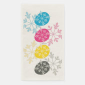 CMYK Snowflakes Serviette (Vorderseite)