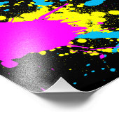 CMYK Splash Fotodruck (Ecke)