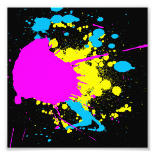 CMYK Splash Fotodruck