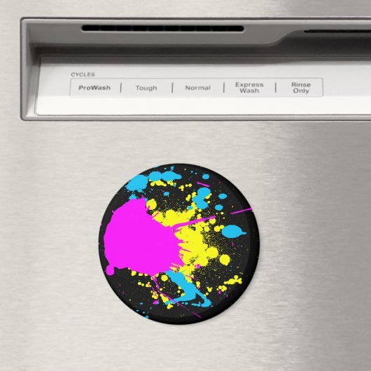 CMYK Splash Magnet (In Situ (Geschirrspüler))