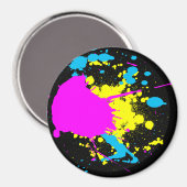 CMYK Splash Magnet (Vorderseite/Rückseite)