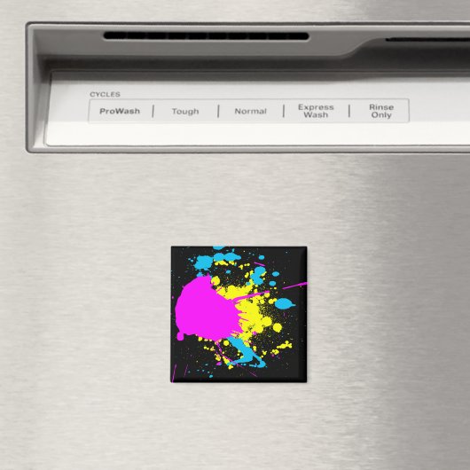 CMYK Splash Magnet (In Situ (Geschirrspüler))