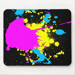 CMYK Splash Mousepad