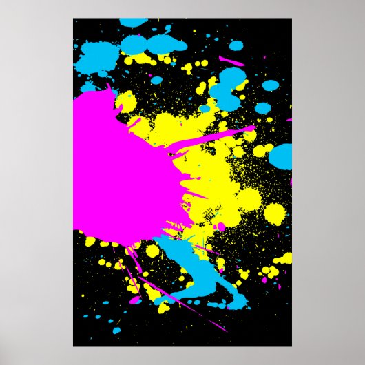 CMYK Splash Poster (Vorne)