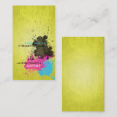 CMYK Splash Visitenkarte (Vorne/Hinten)