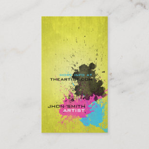 CMYK Splash Visitenkarte