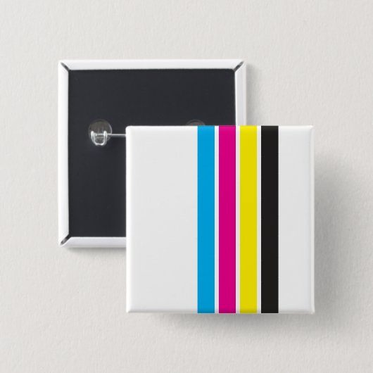 CMYK Streifen | Button (Vorne & Hinten)