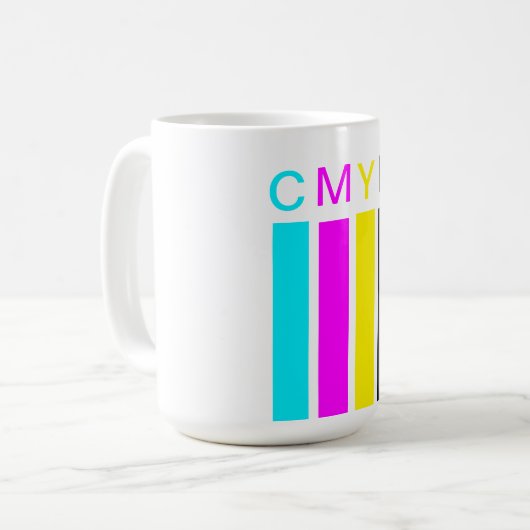 CMYK-Tasse Kaffeetasse (Vorderseite Links)
