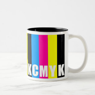 CMYK-Tasse Zweifarbige Tasse