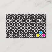 CMYK-Tintentropfen Visitenkarte (Rückseite)