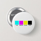 CMYK vier Farbprozeßmodell Button (Vorne & Hinten)