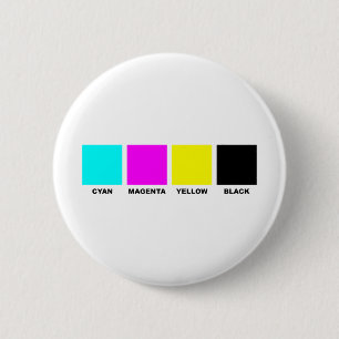 CMYK vier Farbprozeßmodell Button
