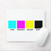 CMYK vier Farbprozeßmodell Mousepad (Mit Mouse)