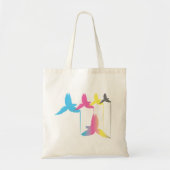 CMYK Vogel-Tasche Tragetasche (Vorne)