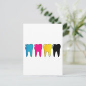 CMYK Zahn Postkarte (Stehend Vorderseite)