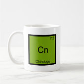 Cn - Chindogu Funny Chemistry Element Symbol T-Shi Kaffeetasse (Links)