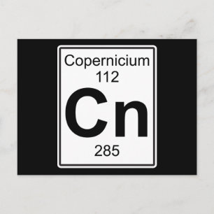 Cn - Copernicium Postkarte