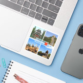 CN Peking - Niujie-Moschee - Große Wall-Badaling - Aufkleber (Laptop mit iPhone)