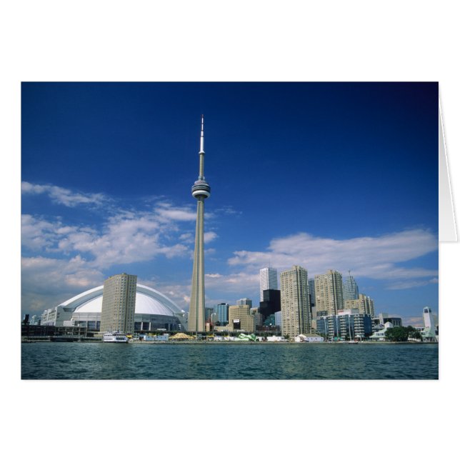 CN Tower and Skydome in Toronto, Ontario, (Vorderseite (Horizontal))