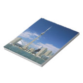 CN Tower and Skydome in Toronto, Ontario, Notizblock (Rotiert)