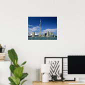 CN Tower and Skydome in Toronto, Ontario, Poster (Heimbüro)