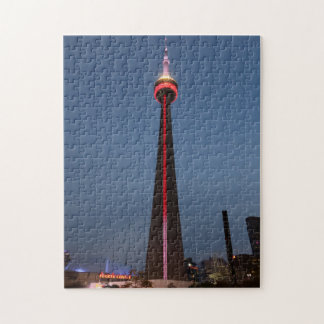 CN Tower at Night - Toronto, Kanada Puzzle
