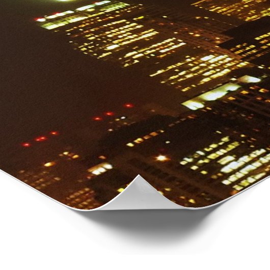 CN Tower in Toronto Blitzschlag Poster (Ecke)