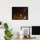 CN Tower in Toronto Blitzschlag Poster (Heimbüro)