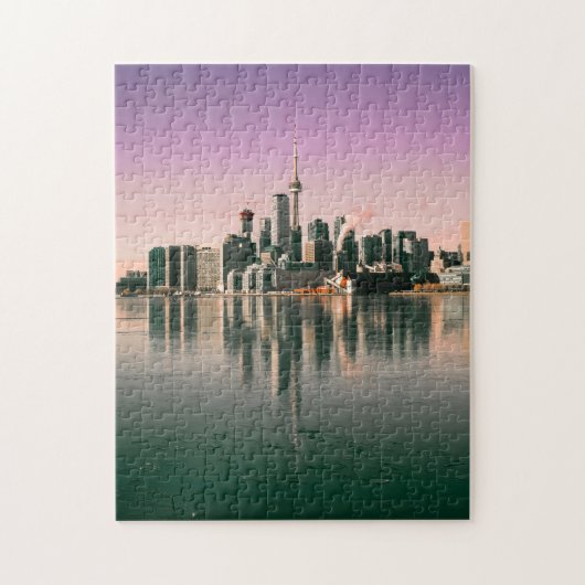 CN Tower Toronto Kanada Sehenswürdigkeit Water Ref Puzzle (Vertikal)