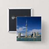 CN Tower und Skydome in Toronto, Ontario, Button (Vorne & Hinten)