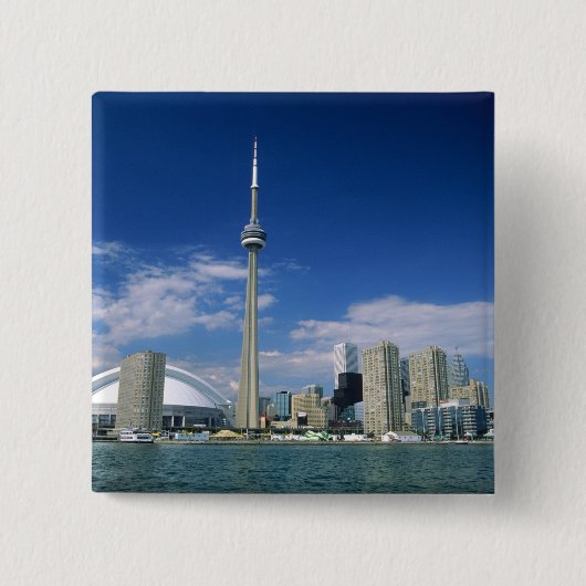 CN Tower und Skydome in Toronto, Ontario, Button (Vorderseite)